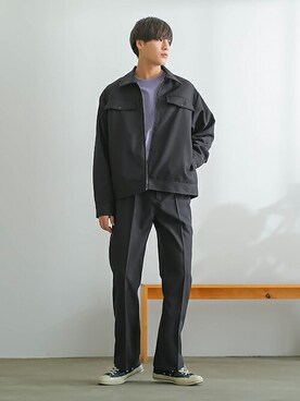 「SIDEWAY STANCE（サイドウェイスタンス）のアイテム（ジャケット/アウター）」を使った、improves_officialさん（メンズ・179cm）の春コーディネート