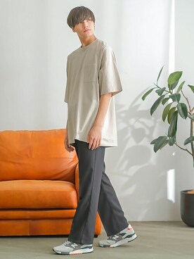「SIDEWAY STANCE（サイドウェイスタンス）のアイテム（パンツ）」を使った、improves_officialさん（メンズ・179cm）の春コーディネート