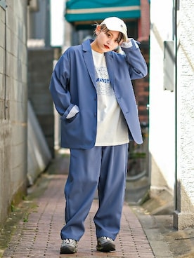 「SIDEWAY STANCE（サイドウェイスタンス）のアイテム」を使った、improves_officialさん（レディース・151cm）の春コーディネート