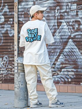 「SIDEWAY STANCE（サイドウェイスタンス）のアイテム」を使った、improves_officialさん（レディース・151cm）の春コーディネート