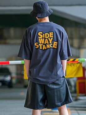 「SIDEWAY STANCE（サイドウェイスタンス）のアイテム（パンツ）」を使った、improves_officialさん（メンズ・171cm）の夏コーディネート