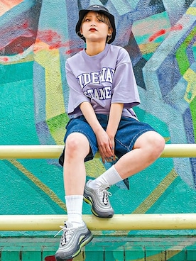 「SIDEWAY STANCE（サイドウェイスタンス）のアイテム」を使った、improves_officialさん（レディース・151cm）の夏コーディネート