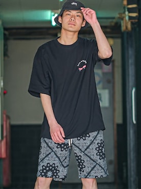 「SIDEWAY STANCE（サイドウェイスタンス）のアイテム（パンツ）」を使った、improves_officialさん（メンズ・171cm）の夏コーディネート