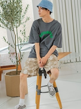 「SIDEWAY STANCE（サイドウェイスタンス）のアイテム（パンツ）」を使った、improves_officialさん（メンズ・178cm）の夏コーディネート