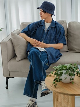 「SIDEWAY STANCE（サイドウェイスタンス）のアイテム（パンツ）」を使った、improves_officialさん（メンズ・178cm）の夏コーディネート