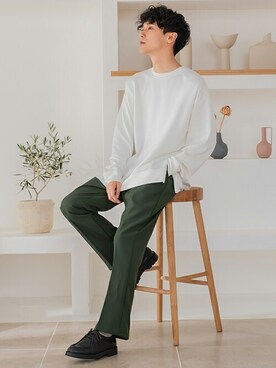 「improves（インプローブス）のアイテム（スウェット）」を使った、improves_officialさん（メンズ・178cm）の夏コーディネート