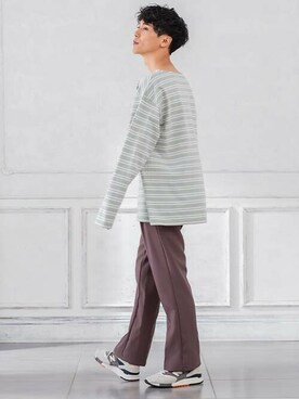 「improves（インプローブス）のアイテム（スラックス）」を使った、improves_officialさん（メンズ・178cm）の秋コーディネート