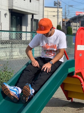 「airmaxdeluxe」｜キャベさん（メンズ・170cm）の夏コーディネート