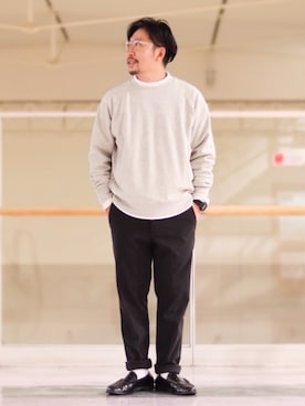 「BACK NUMBER（バックナンバー）のアイテム（スウェット）」を使った、mutoさん（メンズ・170cm）の秋コーディネート
