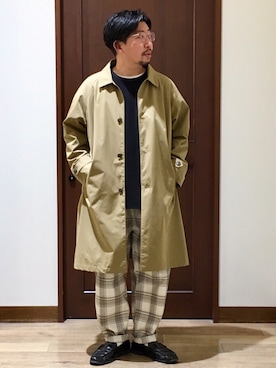 「Right-on（ライトオン）のアイテム（Tシャツ/カットソー）」を使った、mutoさん（メンズ・170cm）の春コーディネート