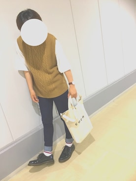 「ダニエルウェリントン」｜「アイテム（その他シューズ）」を使った、sssさん（レディース・161cm）の秋コーディネート