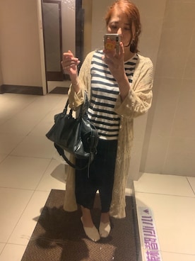 「ジーユーコーデ」｜「アイテム（その他アウター）」を使った、chiaさん（レディース・167cm）の秋コーディネート
