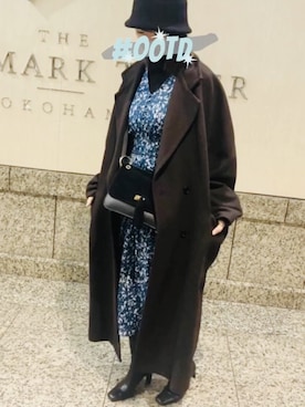 「BASISBROEK（バシスブルック）のアイテム（その他アウター）」を使った、myu-Ⅱさん（レディース・169cm）の冬コーディネート