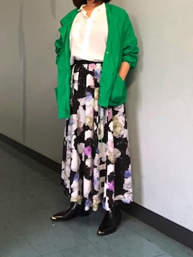 「ナイロンパーカー」｜「アイテム（ブーツ）」を使った、じゃむちゃんさん（レディース・161cm）の秋コーディネート