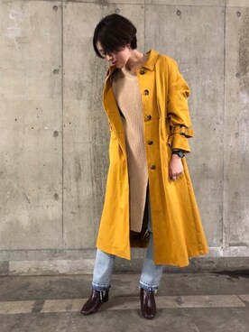 「ONES STROKE（ワンズストローク）のアイテム」を使った、CHIHIROさん（レディース・161cm）の冬コーディネート