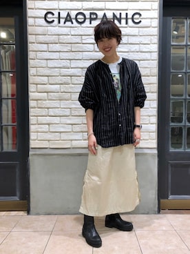 「el sepia（エルセピア）のアイテム」を使った、OKUBOさん（レディース・161cm）の春コーディネート