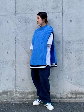 「SUPERTHANKS」｜「アイテム（アクセサリー）」を使った、CHIHIROさん（レディース・161cm）の春コーディネート