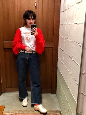 「Hender Scheme（エンダースキーマ）のアイテム」を使った、CHIHIROさん（レディース・161cm）の春コーディネート