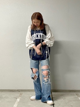 OKUBOさん（レディース・161cm）の夏コーディネート