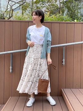 「andemiu」｜「アイテム（アンサンブル）」を使った、manami00716さん（レディース・155cm）の春コーディネート