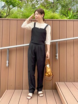 「andemiu」｜「アイテム（オールインワン・サロペット）」を使った、manami00716さん（レディース・155cm）の春コーディネート