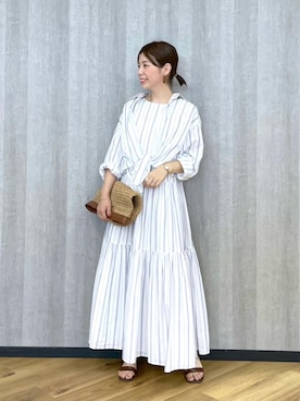 「Andemiu（アンデミュウ）のアイテム（クラッチバッグ）」を使った、manami00716さん（レディース・155cm）の春コーディネート