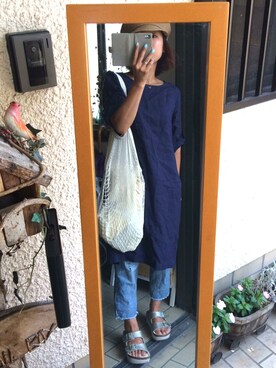 えりさん（レディース・158cm）の夏コーディネート