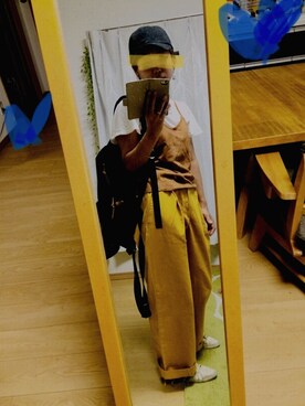 「in the groove（インザグルーヴ）のアイテム」を使った、えりさん（レディース・158cm）の夏コーディネート