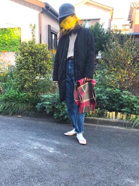 「ORCIVAL（オーシバル）のアイテム（キャップ）」を使った、えりさん（レディース・158cm）の秋コーディネート