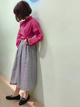 「オリエンタルトラフィック」｜「アイテム（ワンピース/ドレス）」を使った、ゆりまる*さん（レディース・160cm）の秋コーディネート
