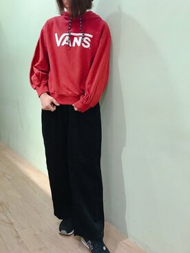 「red」｜「アイテム（パンツ）」を使った、ゆりまる*さん（レディース・160cm）の秋コーディネート