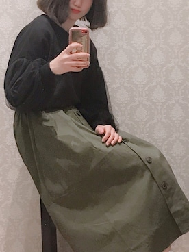 「Green　Parks（グリーンパークス）のアイテム」を使った、ゆりまる*さん（レディース・160cm）の春コーディネート