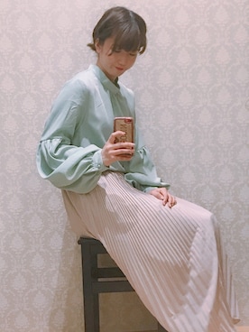 「Green　Parks（グリーンパークス）のアイテム」を使った、ゆりまる*さん（レディース・160cm）の春コーディネート
