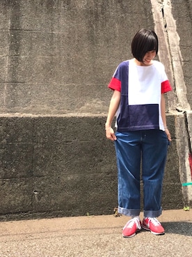「アイテム（バングル/リストバンド）」を使った、m.tさん（レディース・157cm・20代）の春コーディネート