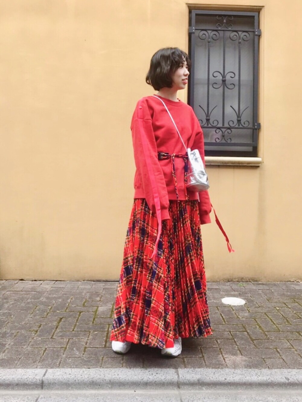 TRUNO by NOISE MAKER スウェットプリーツスカート - ロングスカート