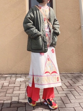 「平成最後のWEARISTAセンバツ」｜「アイテム（ブルゾン）」を使った、m.tさん（レディース・157cm）の冬コーディネート