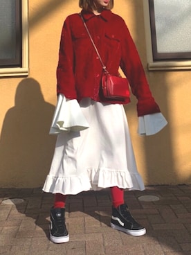 「AlexanderLeeChang（アレキサンダーリーチャン）のアイテム（スニーカー）」を使った、m.tさん（レディース・157cm）の春コーディネート