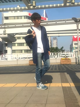 「ロングカーディガン」｜ルークさん（メンズ・170cm・20代）の春コーディネート