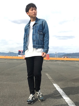 「アイテム（デニムジャケット）」を使った、ルークさん（メンズ・171cm・20代）の春コーディネート