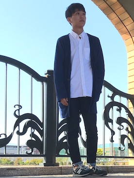 「ロングカーディガン」｜ルークさん（メンズ・171cm・20代）の春コーディネート