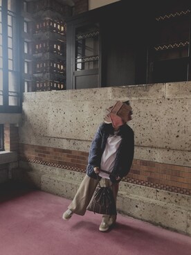「kastane_ootd」｜「アイテム（その他）」を使った、R  E   Iさん（レディース・154cm）の春コーディネート