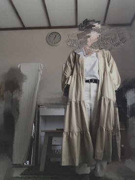 「アイテム（トートバッグ、レッド系）」を使った、R  E   Iさん（レディース・154cm）の春コーディネート