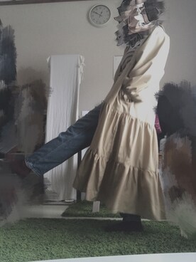 「アイテム（トートバッグ、レッド系）」を使った、R  E   Iさん（レディース・154cm）の春コーディネート