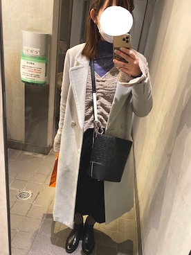 「Desigual（デシグアル）のアイテム（ショルダーバッグ）」を使った、ma-riiさん（レディース・161cm）の冬コーディネート