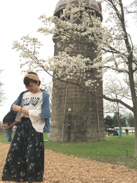 りさかわさん（レディース・163cm）の春コーディネート