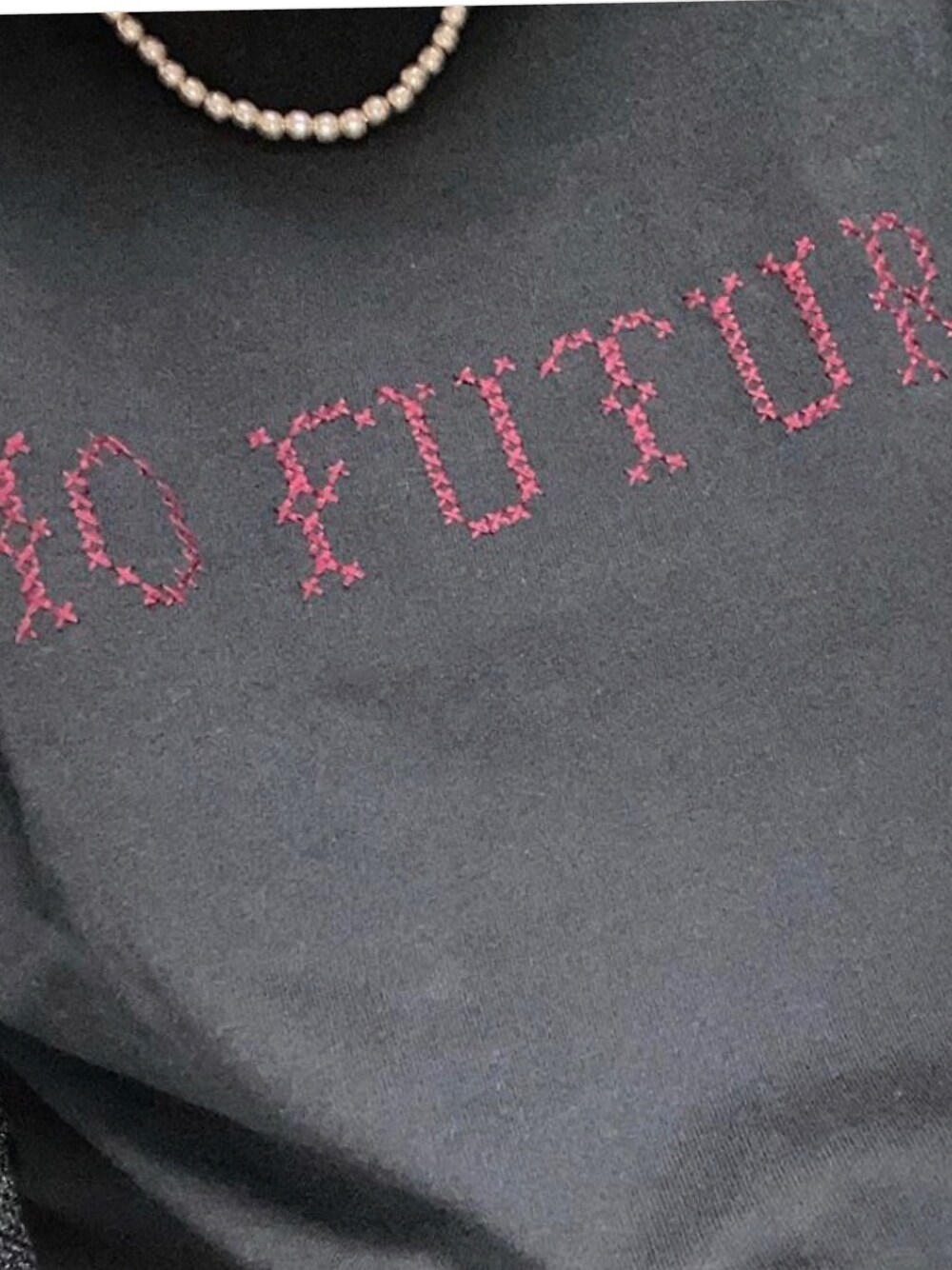 「MOUNTAIN RESEARCHのアイテム（Tシャツ/カットソー、ブラック系）」を使った、yu1978さん（レディース・162cm）の夏コーディネートの1枚目の写真