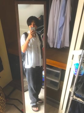 「ARROW（アロー）のアイテム」を使った、せっぷくさん（メンズ・176cm）の夏コーディネート