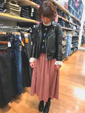 「one way（ワンウェイ）のアイテム（スウェット）」を使った、ゆさん（レディース・161cm）の冬コーディネート