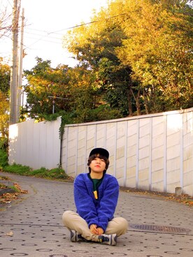 「Design Tshirts Store graniph（デザイン　ティーシャツ　ストア　グラニフ）のアイテム（ジャケット/アウター）」を使った、canaさん（レディース・156cm）の冬コーディネート