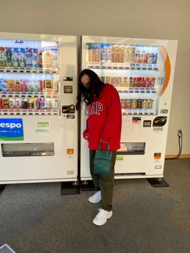 「Adoon plain（アドーンプレーン）のアイテム（バッグ）」を使った、ayamiさん（レディース・158cm）の冬コーディネート